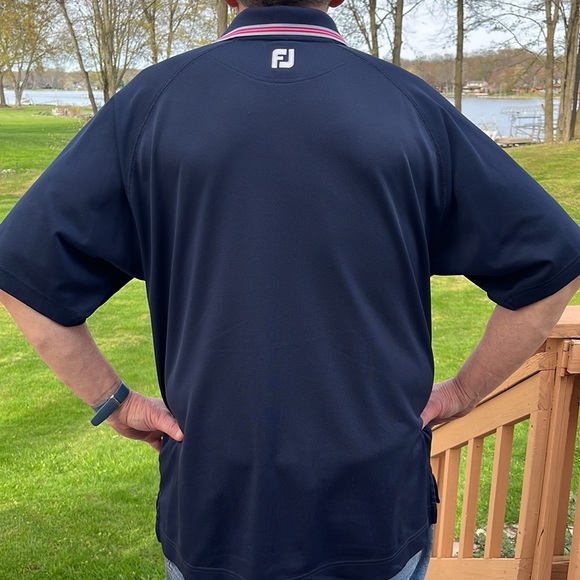 FootJoy blue stretch polo L - Picture 5 of 8